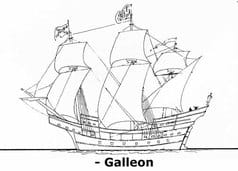 Spanish galleon drawing